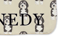 Bernedoodle Sherpa Throw Blanket