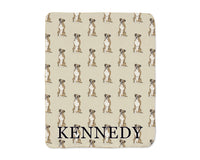 Boxer (Brindle) Sherpa Throw Blanket