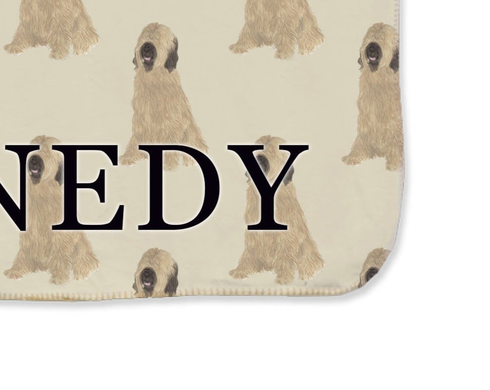 Briard Sherpa Throw Blanket