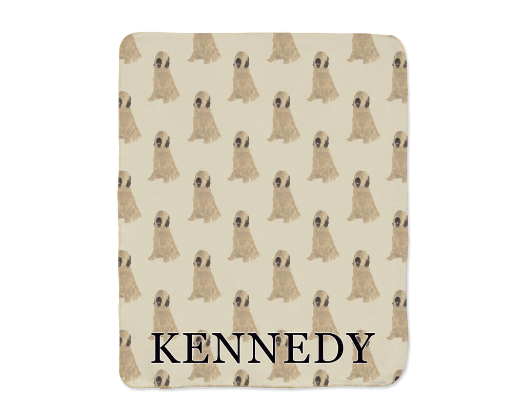 Briard Sherpa Throw Blanket