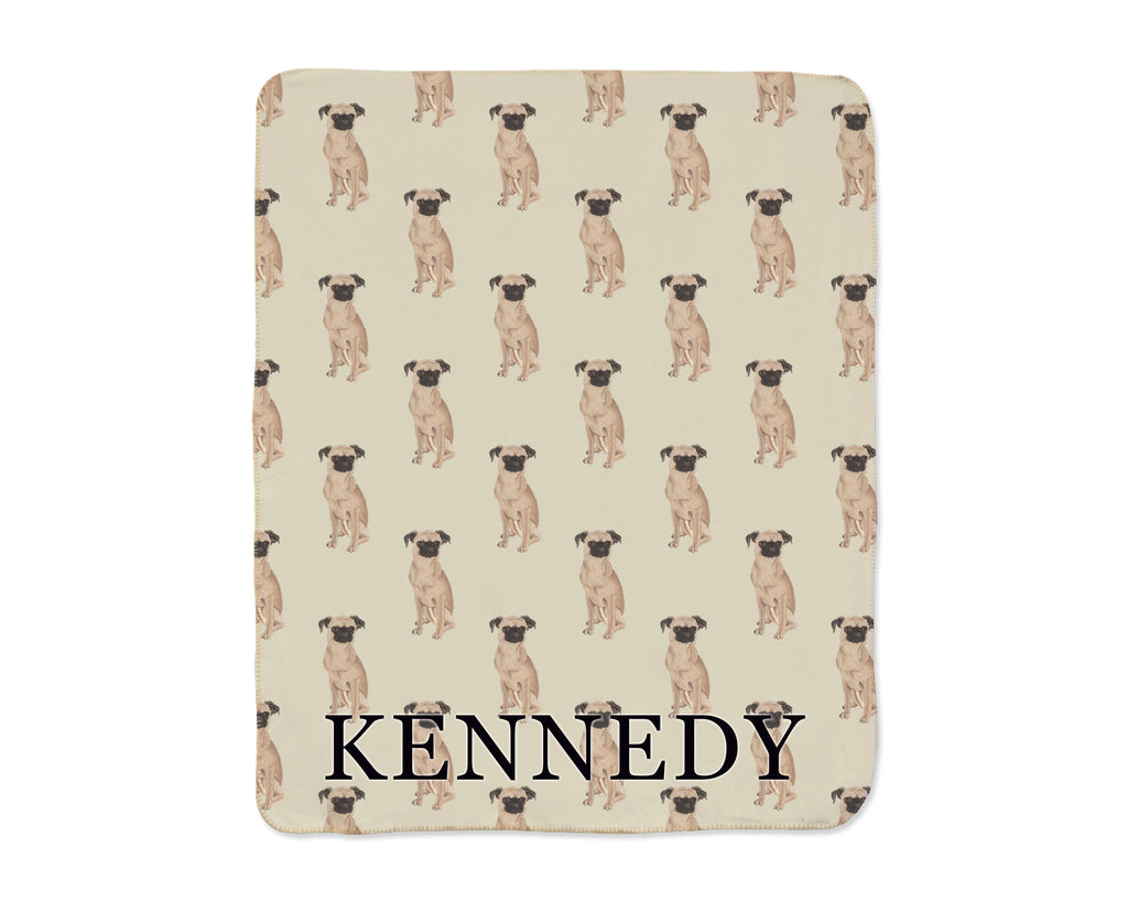 Brussels Griffon Sherpa Throw Blanket