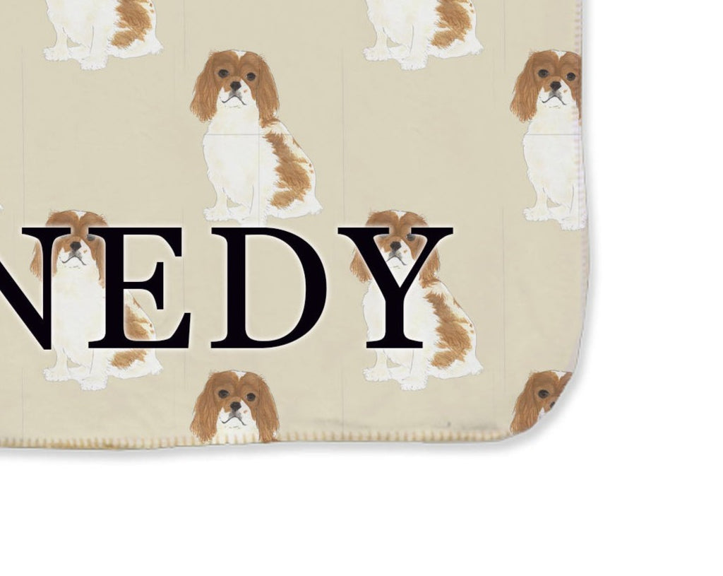 Cavalier King Charles Spaniel (Blenheim) Sherpa Throw Blanket