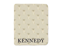 Chihuahua (Long Haired, Fawn) Sherpa Throw Blanket