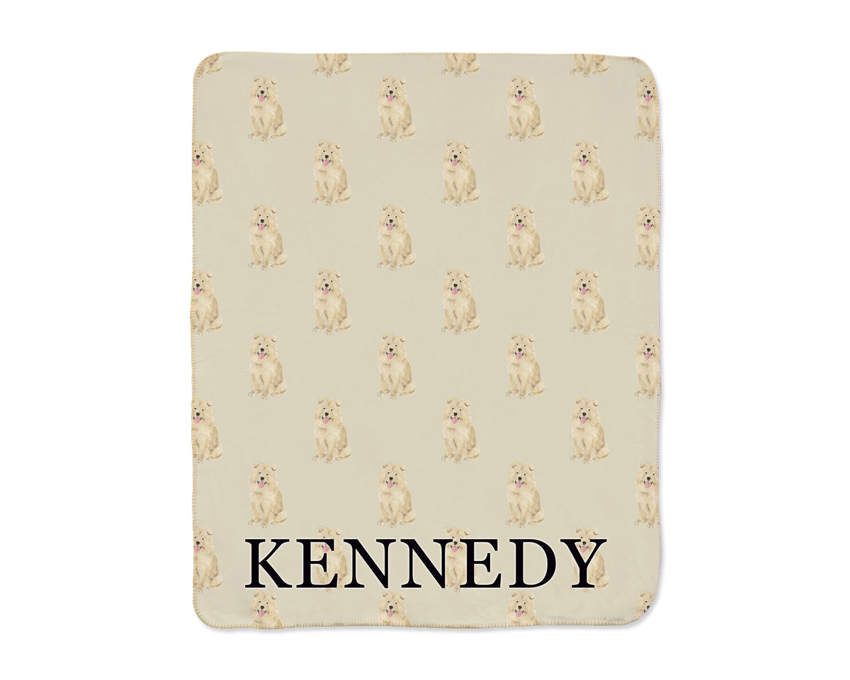 Chow Chow Sherpa Throw Blanket