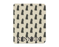 Cocker Spaniel (Black) Sherpa Throw Blanket