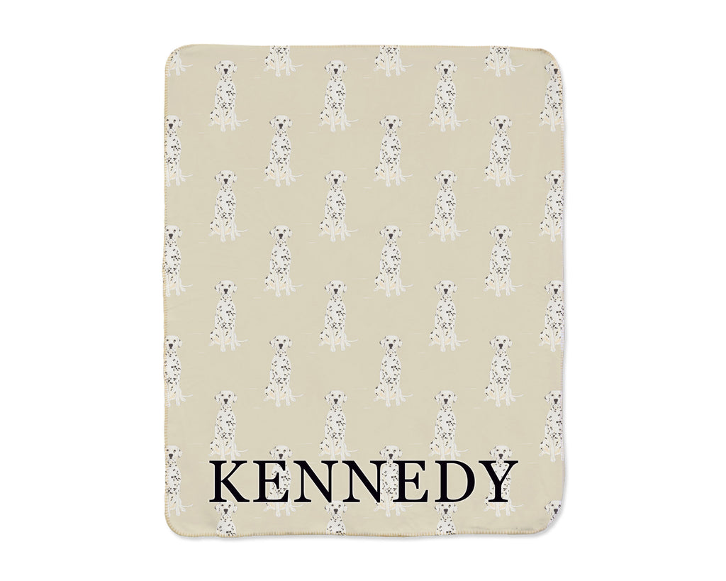 Dalmatian Sherpa Throw Blanket