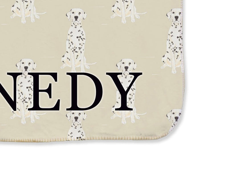 Dalmatian Sherpa Throw Blanket