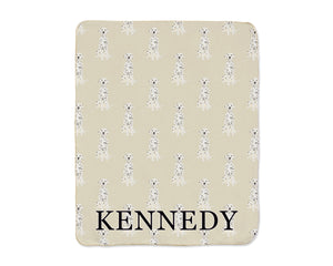 Dalmatian Sherpa Throw Blanket