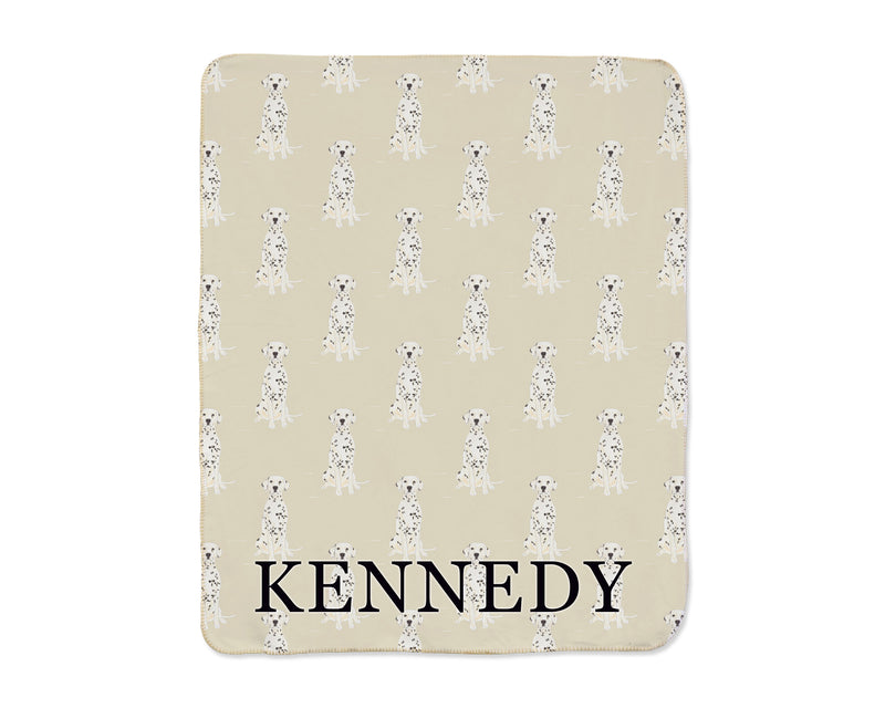 Dalmatian Sherpa Throw Blanket