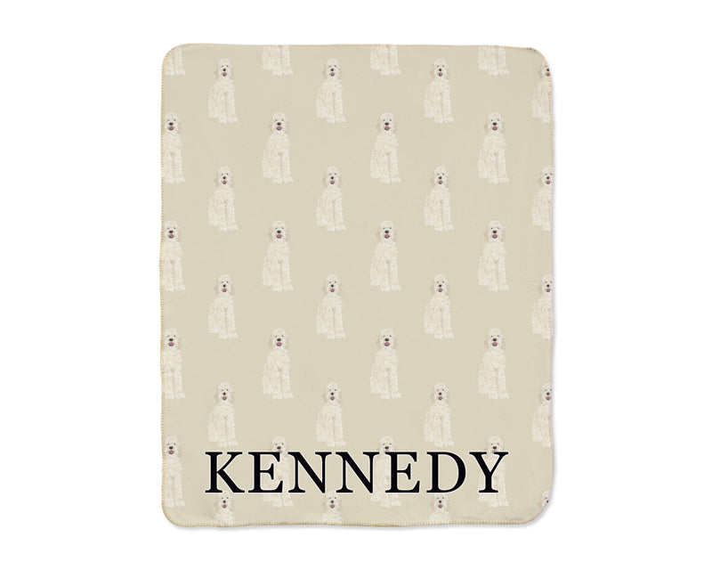 Doodle (Apricot) Sherpa Throw Blanket