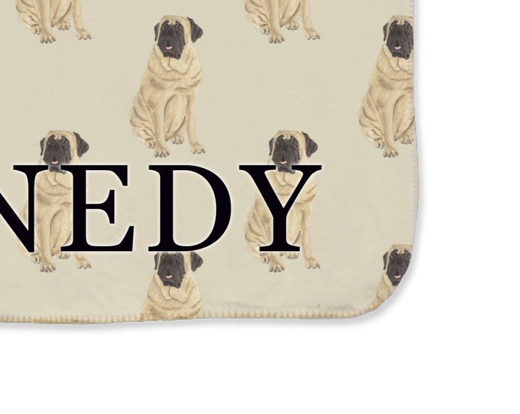 Mastiff Sherpa Throw Blanket