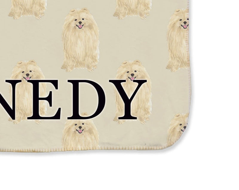 Pomeranian Sherpa Throw Blanket