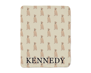 Rhodesian Ridgeback Sherpa Throw Blanket