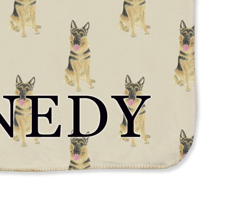 German Shepherd Sherpa Throw Blanket