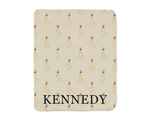 German Shepherd (Black & Tan) Sherpa Throw Blanket