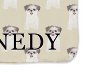 Shih Tzu (Brown & White) Sherpa Throw Blanket