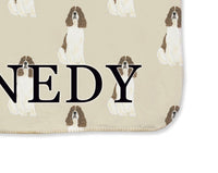 English Springer Spaniel (Liver & White) Sherpa Throw Blanket