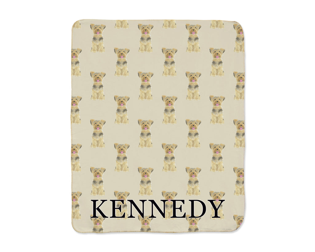 Custom Pet Painting Sherpa Throw Blanket