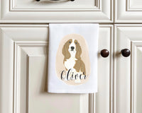 Personalized Basset Hound Tea Towel (Set of 2)