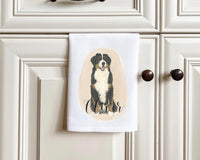 Personalized Bernese Mountain Dog Tea Towel (Set of 2)