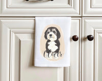 Personalized Bernedoodle Tea Towel (Set of 2)