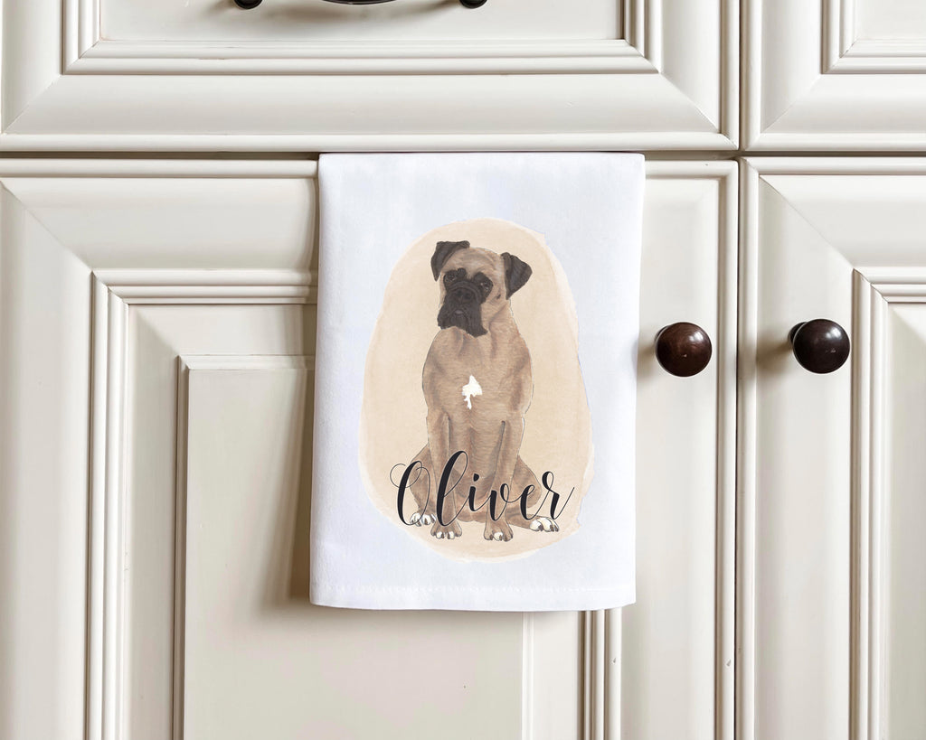 Personalized Boxer (Fawn) Tea Towel (Set of 2)