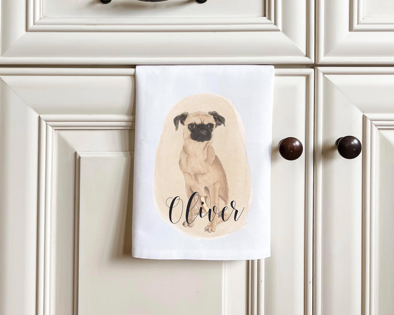 Personalized Brussels Griffon Tea Towel (Set of 2)