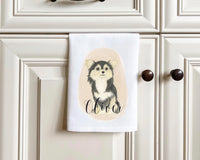 Personalized Chihuahua (Long Haired, Tricolor) Tea Towel (Set of 2)