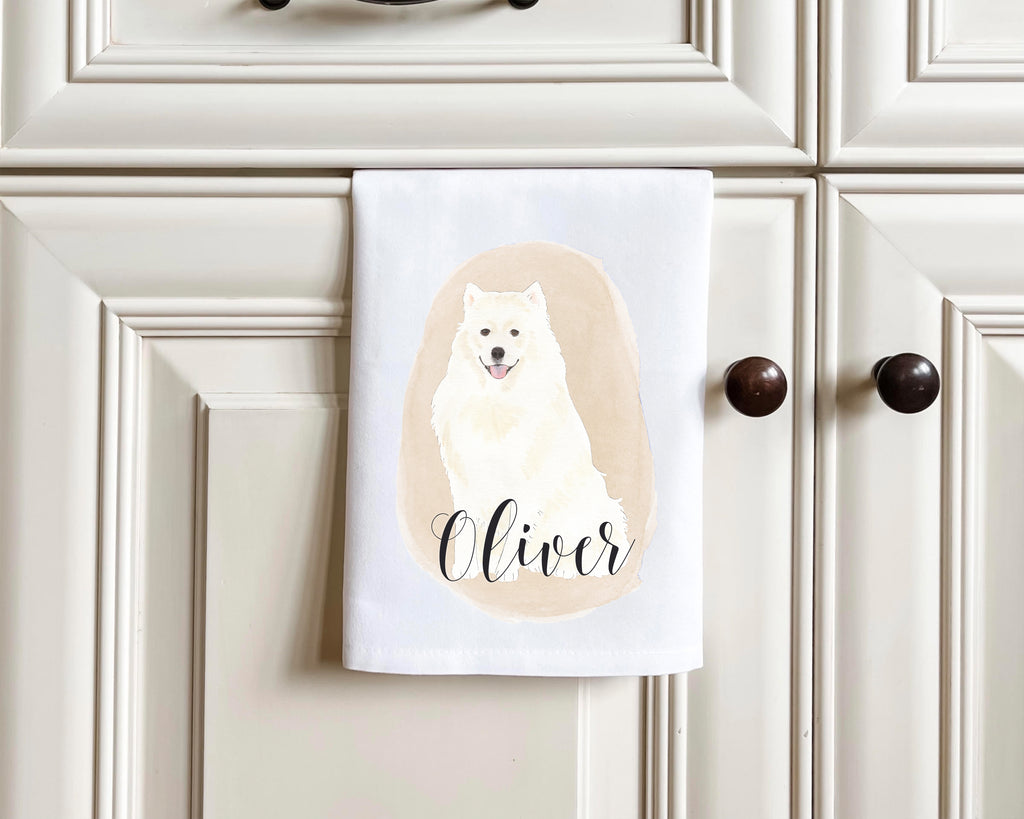 Personalized American Eskimo Tea Towel (Set of 2)