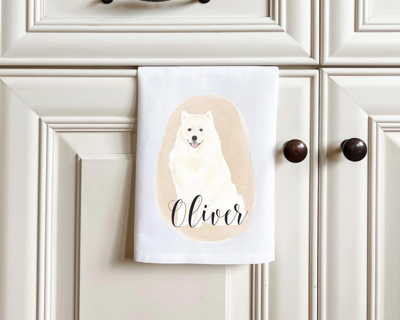 Personalized American Eskimo Tea Towel (Set of 2)