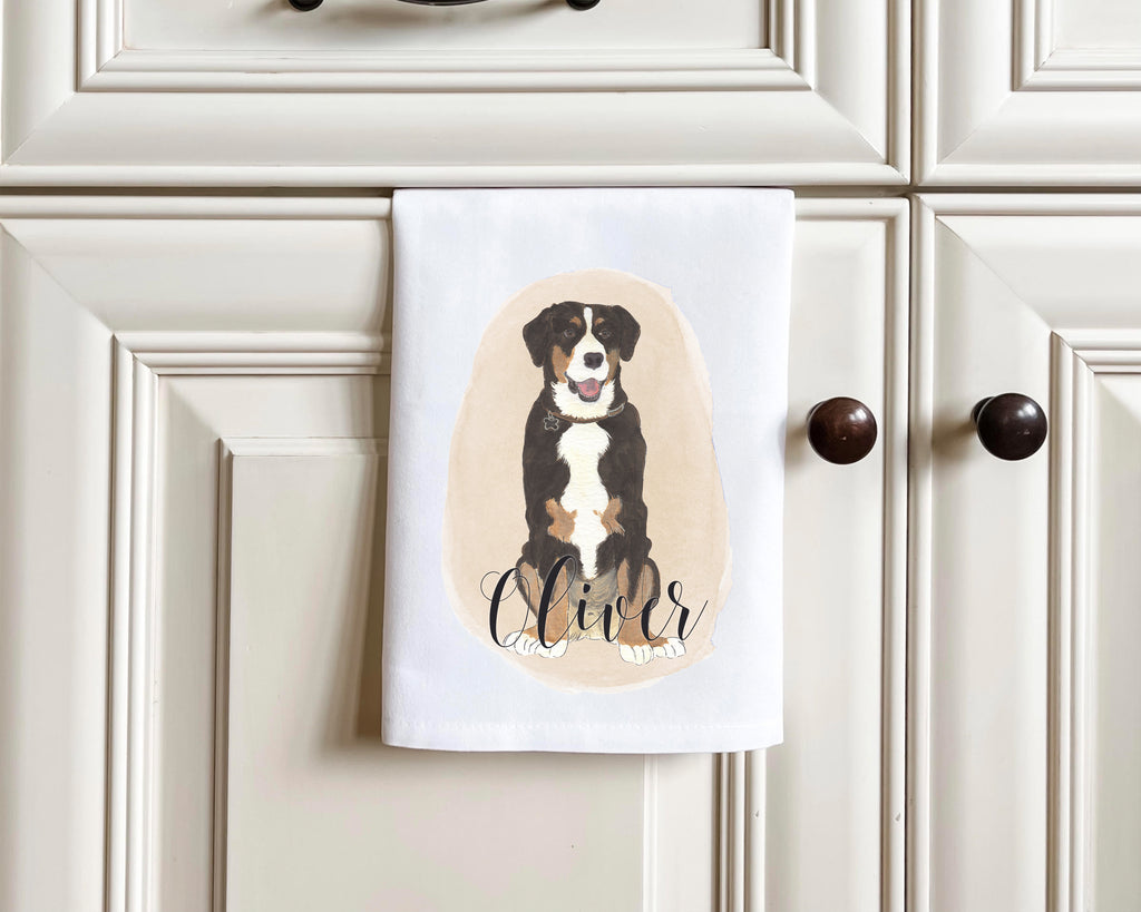 Personalized Entlebucher Mountain Dog Tea Towel (Set of 2)