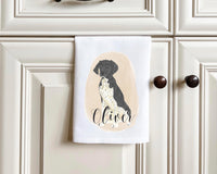Personalized German Shorthaired Pointer (Black & White) Tea Towel (Set of 2)
