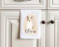 Personalized Australian Cattledog (Red & White) Tea Towel (Set of 2)