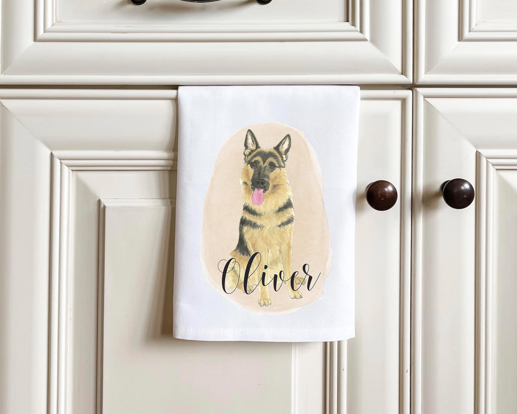 Personalized German Shepherd Tea Towel (Set of 2)
