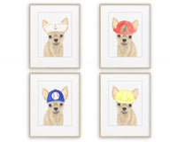 Chihuahuas in Hats Prints