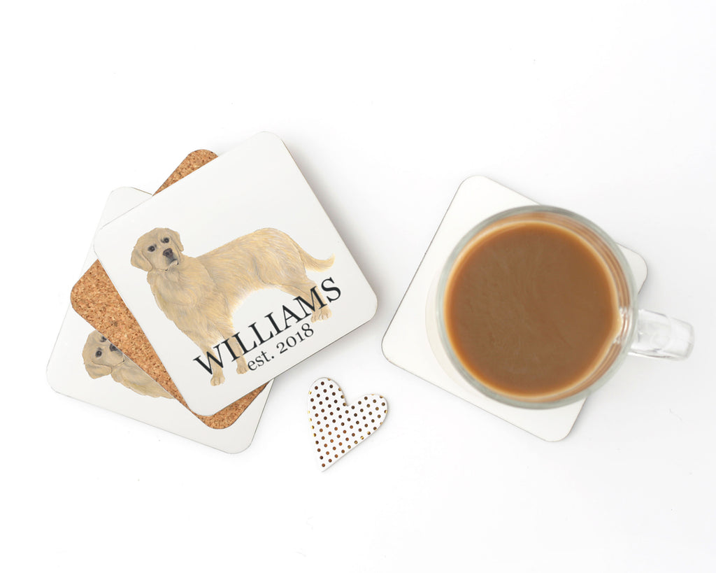 Custom Pet Painting Cork Back Coasters