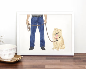 Custom Chow Chow Dog Dad Fine Art Print