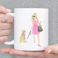 Olivia & The Frenchie (Black) 11 oz. Ceramic Mug