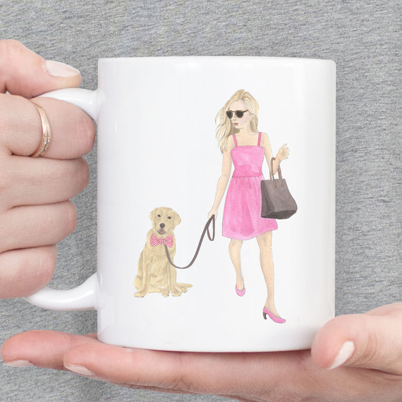 Olivia & The Frenchie (Black) 11 oz. Ceramic Mug