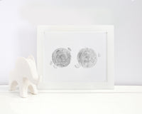 Custom Watercolor Embryo Painting