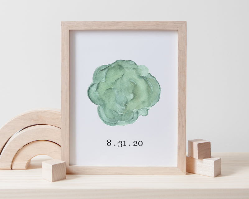 Custom Watercolor Embryo Painting