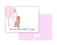 Golden Doodle Walkin' Flat Cards (Set of 10)