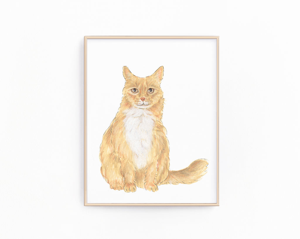 Personalized Maine Coon Cat Fine Art Prints