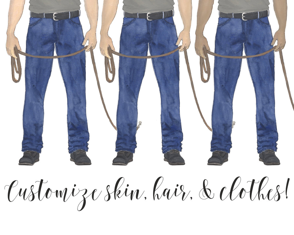 Custom Weimaraner Dog Dad Fine Art Print