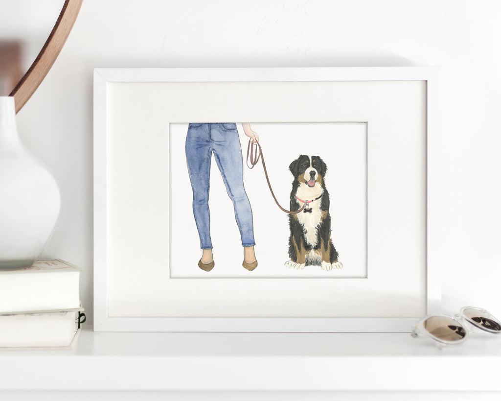 Custom Bernese Mountain Dog Mom Print