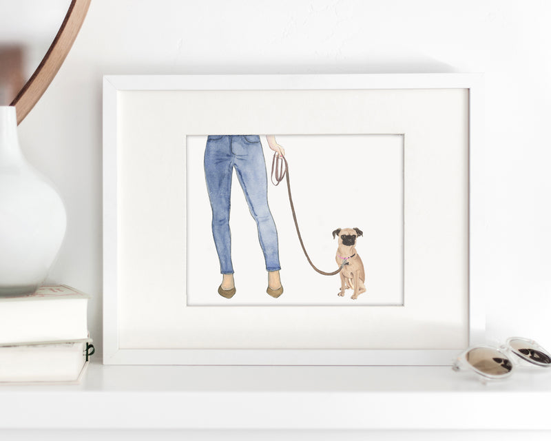 Custom Brussels Griffon Dog Mom Print