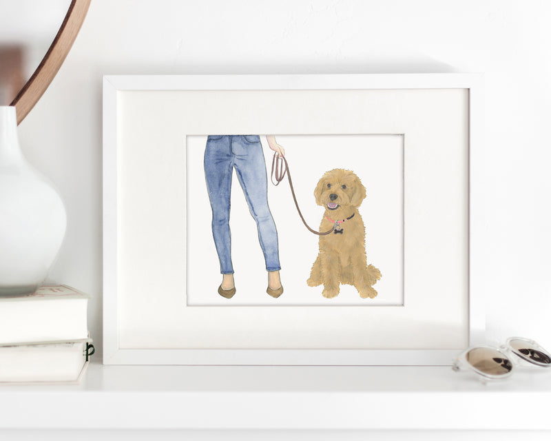 Custom Doodle (Apricot II) Dog Mom Print