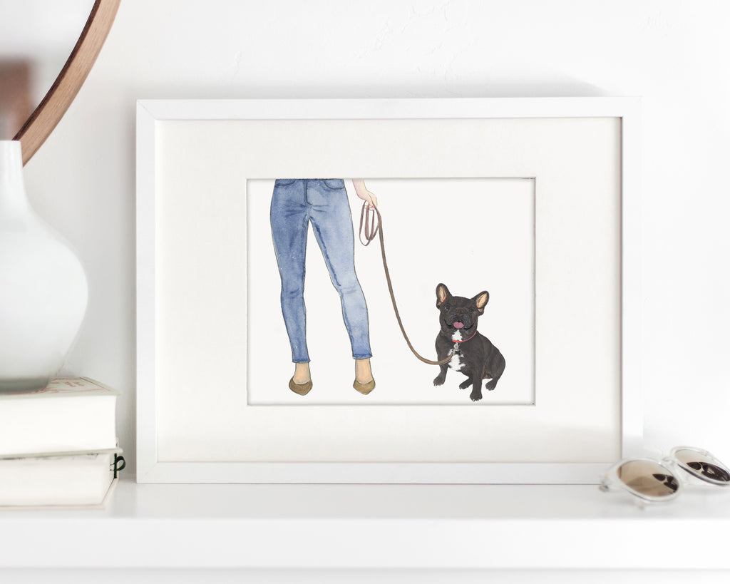 Custom Frenchie (Black Brindle) Dog Mom Print