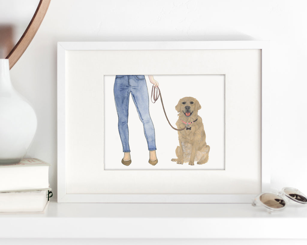 Custom Golden Retriever Dog Mom Print
