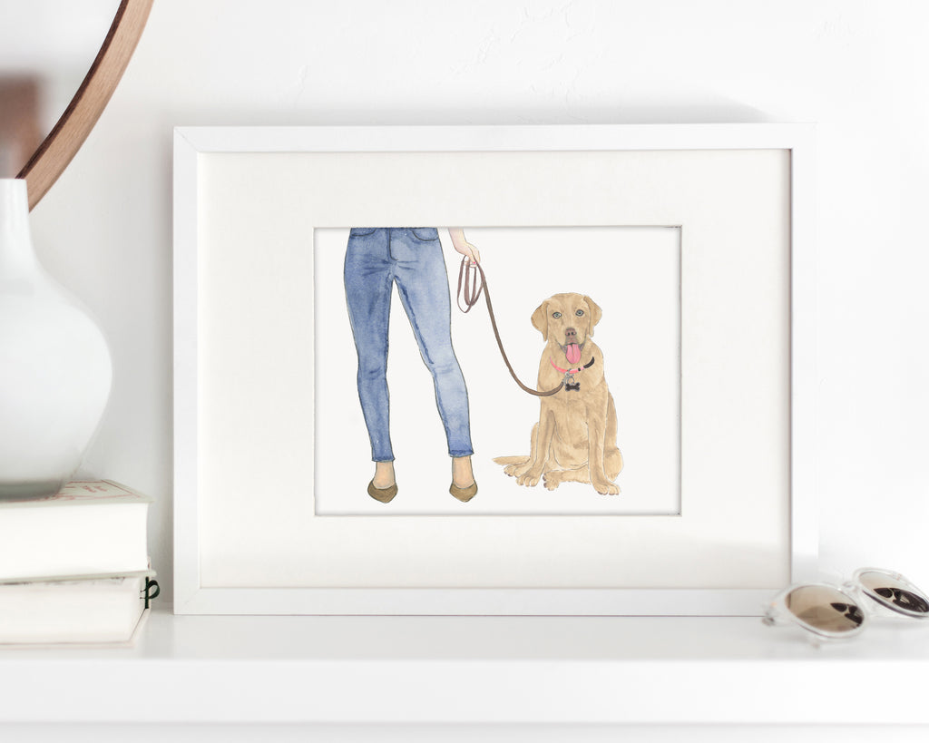 Custom Labrador (Dudley) Dog Mom Print